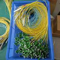 Divisores de Fibra Óptica PLC de Tubo de Acero Mini, 1x 2 4 8 16 32 Conectores SC/APC, Cable de 0.9mm, Divisores FTTH para Redes 3G/5G