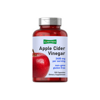 Cápsulas de Vinagre de Sidra de Manzana de Alta Potencia con Polvo de Vinagre de Sidra de Manzana, Promueven la Salud Digestiva, Apoyan la Salud Intestinal