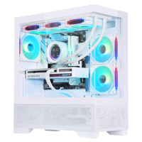 SAMA 4308 temperli cam + Mesh Panel orta kule ATX PC durumda RGB hayranları ile oyun bilgisayarı vaka ve kule için