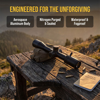 Lunette de visée tactique de chasse BoWei 4-16X44 FFP avec tube de 30 mm, illumination rouge et parallaxe latérale