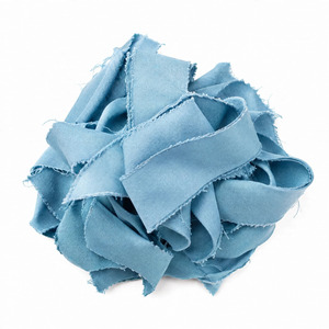 Trapos de tela de alta calidad de color azul cielo, restos de tela para manualidades y limpieza, residuos textiles usados de Bangladesh. - Product Image 4