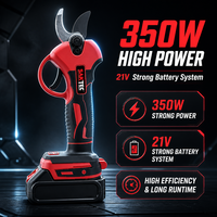 Sécateur sans fil à batterie 21V 350W 25-40mm, sécateur électrique sans fil pour verger et vignoble
