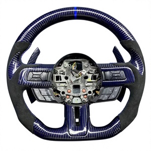 Volante de fibra de carbono para Ford Mondeo, EcoSport, Escape, Territory, <span class=keywords><strong>Shelby</strong></span> <span class=keywords><strong>GT500</strong></span>, piezas de repuesto para el interior. - Product Image 5