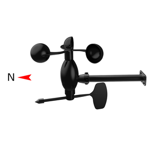 CE RoSh sertifikası RS485 MODBUS dijital All-in-One Cast alüminyum kendinden ısıtma kombine anemometre ve rüzgar kanatlı sensörü - Product Image 5