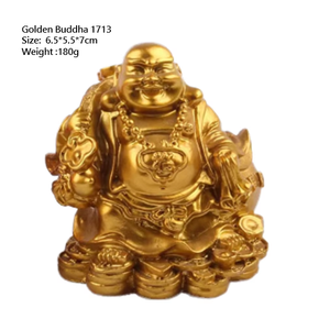 Bouddha d'or ange ornements en résine Feng Shui bouddhisme jouets de jardin jeu de sable outils de sable boîte d'équipement jeu de sable psychologique - Product Image 4