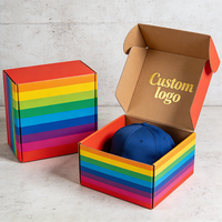 Caja de Regalo para Gorra de Béisbol de Lujo, Personalizada, Impermeable, con Grabado en Relieve, con Marca Personalizada y Empaque Premium
