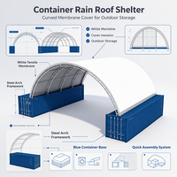 Garages, auvents, abris de transport, tentes de stockage industriel, tentes de stationnement, tentes conteneurs, couvertures de toit en membrane tendue en PVC