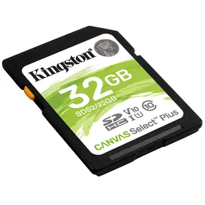 Toptan 100% orijinal Kingston tuval seçin artı SD HC SDS2 32GB 64GB 128GB C10 SD hafıza kartı kamera için