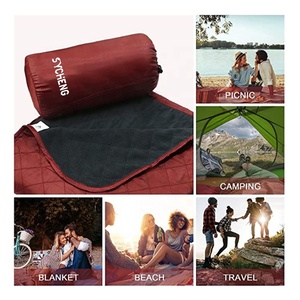 Alfombra de calefacción para acampar, manta de poliéster impermeable resistente al desgarro, manta de lana cálida para interiores y exteriores para picnic - Product Image 5