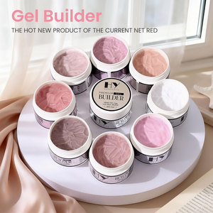 Gel de Extensión de Uñas Hanyi HEMA Free TPO Free de Textura Cremosa y Baja Temperatura, 9 Colores, Duración de <span class=keywords><strong>30</strong></span> Días, Gel Duro Personalizado OEM - Product Image 2