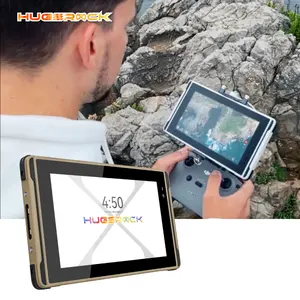 Hugerock X7 Ip68 2600 Nit Ultra parlak ekran 8 + 128G el Android Drone 5Mp ön kamera ile sağlamlaştırılmış Tablet Pc