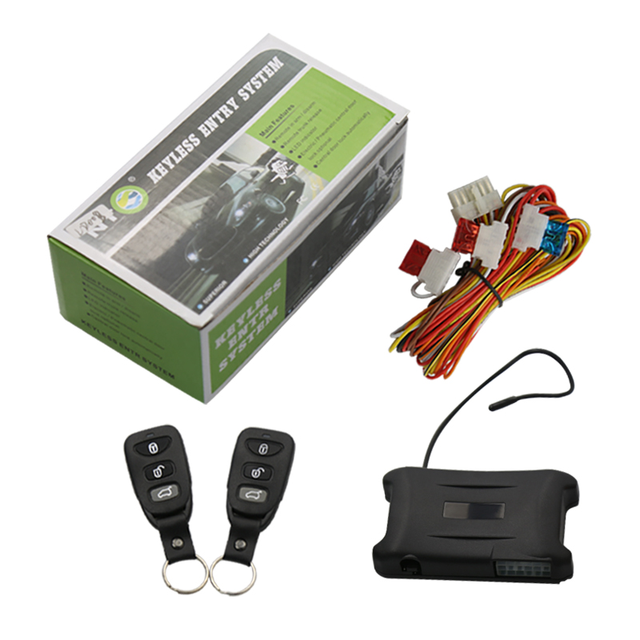12V Universal Car Alarm System Anti-Hijacking Central Locking System One Way Keyless Entry Car Security System