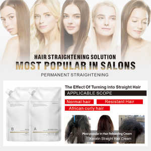 Nuova Crema Lisciante per Capelli alla Cheratina Formula Delicata 600ml per Uso Professionale in Salone, Lisciante Permanente - Product Image 4