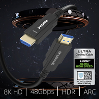 Câble optique actif AOC 8K HDMI 2.1 mâle-mâle avec gaine en PVC pour lecteur DVD et écrans 60Hz