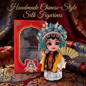 Figura Decorativa de Resina de Seda de la Ópera de Pekín con Ojos Grandes |   Muñeca de estilo chino clásico versión Q de 6 pulgadas |   Decoración Artesanal Perfecta para Festivales - Product Image 4