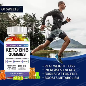 Precio al por mayor Adulto Keto <span class=keywords><strong>Dieta</strong></span> Antioxidante Cetona Quemador de grasa Vinagre de sidra de manzana Pérdida de peso Oso Gomitas - Product Image 3