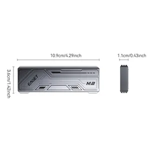 EAGET SE920N External M2 NVme SSD Case disco duro externo Enclosure M.2 NVME SSD Casing 10Gbps Aluminum SSD Enclosure