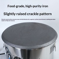 Crêpière et Plaque à Roti Multifonctionnelle Professionnelle avec Affichage Numérique et Chauffage Uniforme
