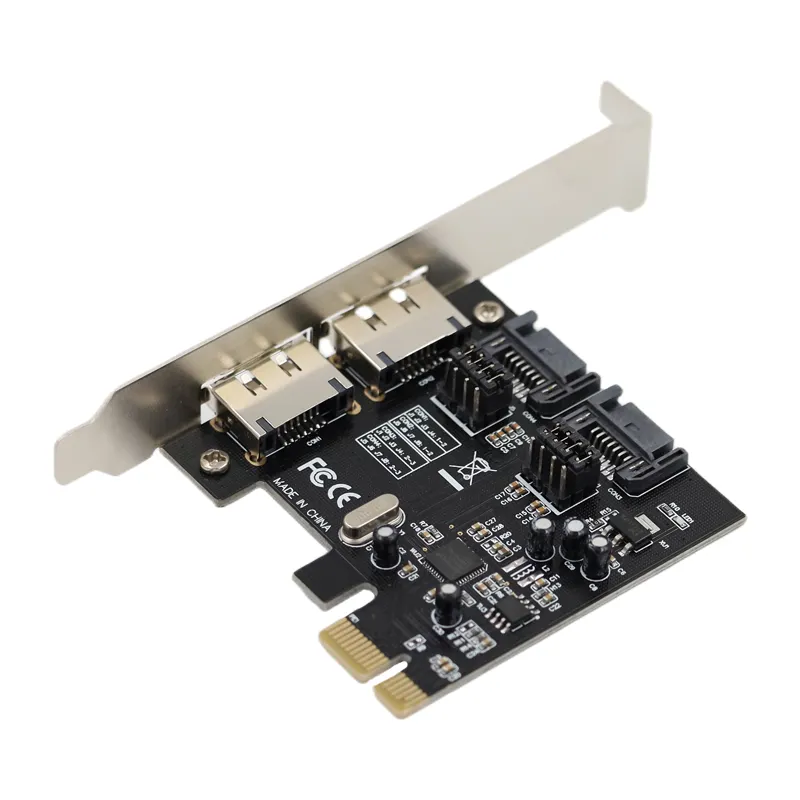 PCIe x1 to eSATA + SATA3.0 6G kartu ekspansi SSD PCI Express SATA Controller Adapter