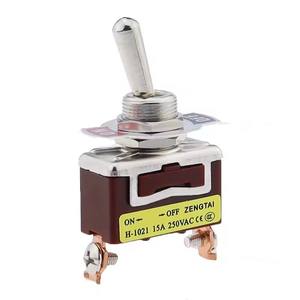 Interruptor de encendido y apagado en miniatura, interruptor de palanca SPST pequeño, con cubierta impermeable resistente, 12V, 6 A/250 VAC, 10 A/125VAC - Product Image 4