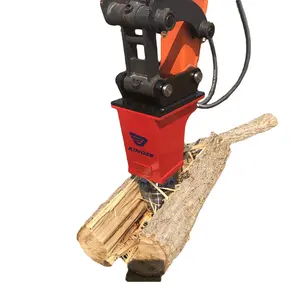 金格挖掘机附件原木切割机