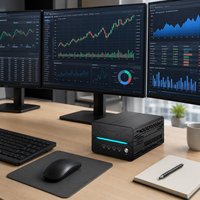 Mini PC Compacto para Juegos, Intel Core I5 I7 I9 RTX 5060 Ti, 16GB DDR5-5600, PCIe 4.0, SSD, WiFi 6E, para IA, Oficina y Estaciones de Trabajo