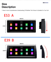 Autoradio multimédia Android 13 10,25 pouces avec Carplay sans fil, compatible avec BMW Série 5 X5 E53 M5E39, lecteur DVD Bluetooth
