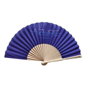 Direct Sales Customized 23cm Wooden Folding Fan with Cloth Surface Novelty Advertising <b>Cooling</b> Gift Hand Fan Promotion - Product Image 4