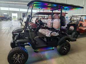 Voiturette de <span class=keywords><strong>golf</strong></span> électrique 4 places de haute qualité avec batterie longue portée et châssis robuste pour les terrains de <span class=keywords><strong>golf</strong></span>, les centres de villégiature et l'usage commercial - Product Image 2