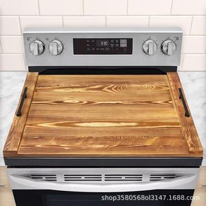 Plateau de cuisine en bois massif, rectangulaire, couvercle de cuisinière, plateau de service durable pour la cuisson et la présentation des aliments - Product Image 4