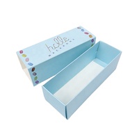 Boîte d'emballage personnalisée en papier kraft de qualité alimentaire pour macarons, desserts, biscuits, boîtes à tiroirs en papier avec logo