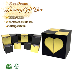 Caja de Regalo Plegable de Lujo Premium del Fabricante, Empaque Personalizado para <span class=keywords><strong>Uñas</strong></span>, Empaque de Adviento, Materiales Reciclados - Product Image 1
