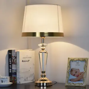 Popüler tasarım yatak odası masası Led ışık oturma odası için 2 lamparas de mesa süslemeleri dokunmatik masa lambaları