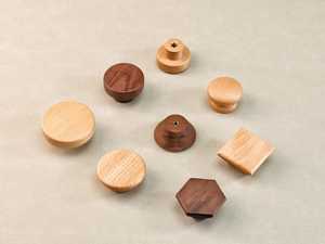 Wooden Door Knobs Elegant Natural Wood Cabinet Knobs for Furniture Hardware <b>Kitchen</b> <b>Storage</b> <b>Units</b> Wardrobes and Luxury Interiors - Product Image 1