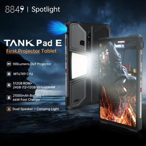 <span class=keywords><strong>Tablet</strong></span> <span class=keywords><strong>PC</strong></span> Unihertz 8849 Tank Pad <span class=keywords><strong>E</strong></span> con Proiettore, 4G, Capacità 12GB 512GB, Batteria 21000mAh, 10.95\", Android 14, <span class=keywords><strong>Tablet</strong></span> Originale - Product Image 3