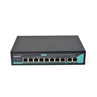 Commutateur PoE non géré Gigabit Ethernet 8 ports de haute qualité IEEE 802.3 Af/at Compatible 2 applications réseau de liaison montante