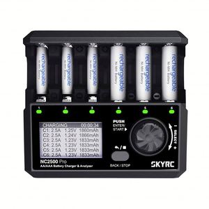 NC2500 Pro NiMH NiCd Battery QC3.0 Charger for AA AAA Rechargeable Batteries Universal LCD Smart Battery 3in1 Fast Charger - Product Image 1