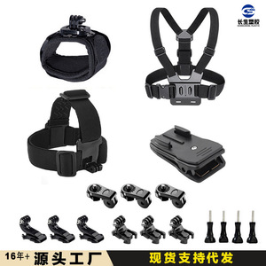 Kit combinado de accesorios Puluz para GoPro, soportes ajustables de plástico para cámara de acción, correa de hombro y pecho, juego de abrazaderas en J - Product Image 3