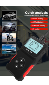 Hot Selling <strong>Battery</strong> <strong>Tester</strong> LCD Display CCA AGM <strong>Battery</strong> Detector IEC / EN61010-1 For 12V Handheld Car <strong>Battery</strong> Detector - Product Image 3