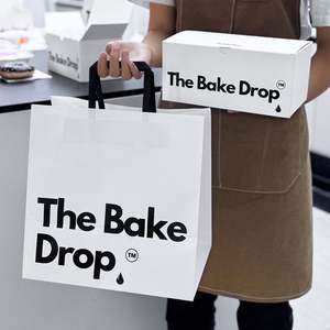 Sacs en papier kraft personnalisés, écologiques, recyclables, pour l'emballage des achats, avec logo client, pour boulangerie et plats à emporter - Product Image 1