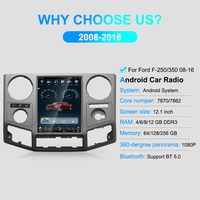 Navihua - Sistema de Navegación Android de 12.1 Pulgadas para Automóvil, para Ford F-250/350 2008-2016 Super Duty, Unidad Principal con GPS, CarPlay Inalámbrico y 4G