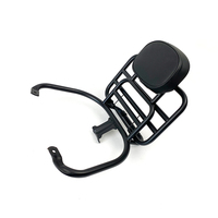 Accessoires universels Support de rangement arrière Chrome peint/noir Support arrière en acier inoxydable pour Vespa GTS /VXL Primavera 150