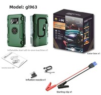 Démarreur d'urgence pour voiture, pompe à air sans fil embarquée, appareil tout-en-un, alimentation de téléphone portable grande capacité 600A