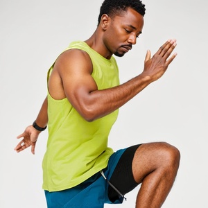 Camiseta Deportiva sin Mangas para Hombre, Ultraligera, sin Costuras, de Secado Rápido, para Entrenamiento, Fitness, Maratón y Deportes - Product Image 4