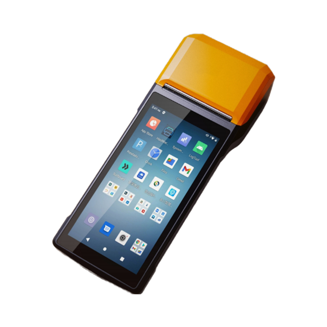 5.5" Touch Screen Hand-held POS Terminal for Marketplace Restaurant Retail Android OEM Customizable Cash Register Printer H10