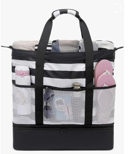 Bolsas de playa personalizadas de fábrica BSCI, bolso impermeable más fresco para mujer, <span class=keywords><strong>bolsa</strong></span> de viaje grande para <span class=keywords><strong>piscina</strong></span> y gimnasio - Product Image 1