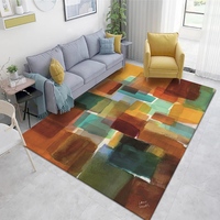 Design de luxe, décor de sol de salon d'intérieur personnalisé, grands tapis et tapis antidérapants