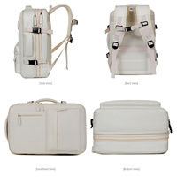 Sac à dos pour ordinateur portable de voyage de luxe en nylon Oxford imperméable, tendance, avec poche latérale et logo personnalisé, vente chaude