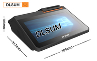 Prix bas!! Caisse enregistreuse électronique tout-en-un de 11.6 pouces, compatible avec Windows/Android, Terminal POS avec Scanner d'imprimante NFC