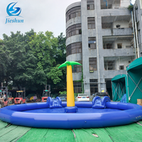 Árbol de juego de agua de piscina de aire gigante inflable al aire libre para niños muchos pueblos